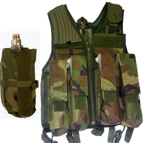 Rap4 Strikeforce Swat Paintball Vest Camo w/ Pouch XLarge