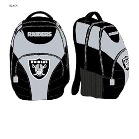 Oakland Raiders Adlut Size NFL Backpack with Team Logo
