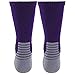 adidas Unisex-US Traxion Menace Crew Football & Basketball Sock (1-Pair), Collegiate Purple/White/Light Onix/Onix, 9.5-12