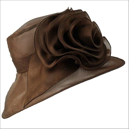 Gabbie Packable Hat. Brown, adjustable.