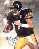 Ben Roethlisberger Autographed / Signed In the Rain 8x10 Photo