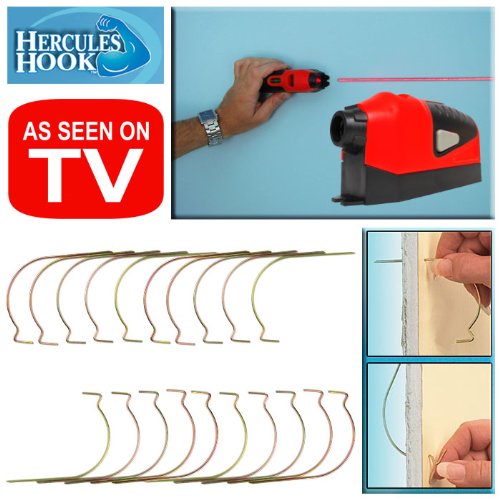 Hercules Hook Wall Hooks with Laser Marker 20-pk.