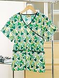 St. Patricks Day Crossover Scrub Top - Limited Edition Print