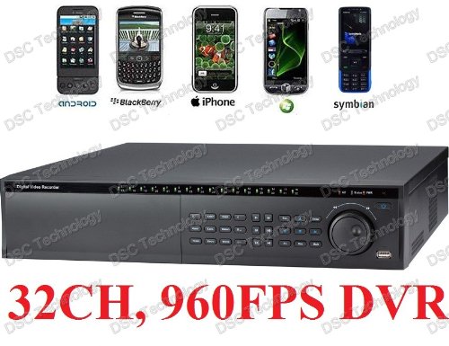 32CH HD Standalone Professional CCTV Security DVR, 960FPS, HDMI, 8TB, DVD-RW