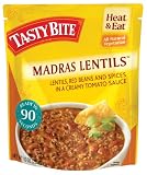 Tasty Bite Madras Lentils Entree, Heat & Eat, 10-Ounce Boxes (Pack of 6)