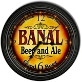 BANAL 'S Beer and Ale Cascading Pub Wall Clock
