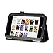 GMYLE(R) Black PU Leather Slim Folio Magnetic Flip Stand Case Cover with Sleep/Wake Function for Barnes & Noble Nook HD 7