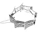 Sterling Silver Nailhead Deco Link 7in Bracelet - Artisan Handcrafted in Mexico