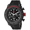 Red Line 10121 Men Tread Black Dial Black IP SS Case Black Silicon