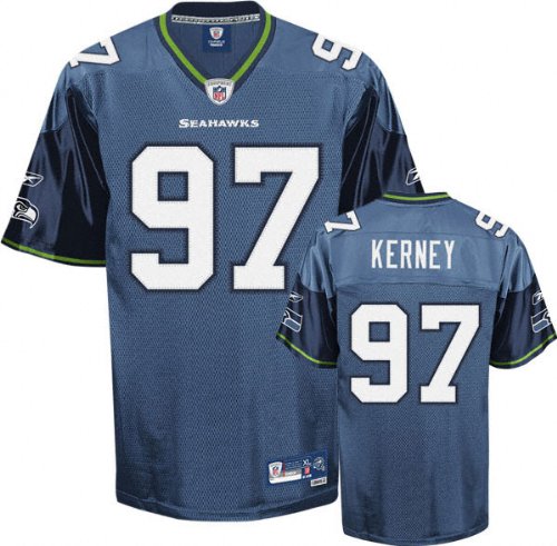 Patrick Kerney Blue Reebok NFL Premier Seattle Seahawks Jersey