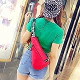 POTOJP 女性　ウエストバッグ 運動ポケット ボディーバッグ 斜めがけバッグ スポーツバッグ 肩掛け キャンパス 多機能 便利 調節可 アウトドア/登山/旅行/ハイキング /スポーツ/自転車 7色