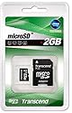 Transcend TS2GUSD microSD Speicherkarte 2GB inkl. SD-Adapter