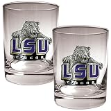 Great American Products LSU Tigers 2 Piece Rocks Glass Set