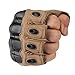WTACTFUL Fingerless Gloves Half Finger Gloves Size X-Large Brown