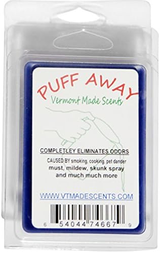 Pack Puff Away,2 Pack Scented Wax Tart Melts,Odor Eliminator,Vermont Made,Assrtd