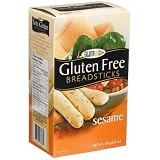 Glutino Gluten-Free Breadsticks, Sesame, 5.3-Ounce Box (Pack of 6)