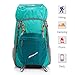 MANSOV Water Resistant Foldable Hiking Backpack Packable Daypack Lightweight Travel Bag (Light Blue, 38L)