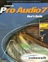 Cakewalk Pro Audio7 User's Guide