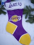 LOS ANGELES LAKERS NBA 17" COLORBLOCK CHRISTMAS STOCKING