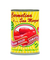 Carmelina 'e San Marzano Italian Whole  Peeled Tomatoes in Puree, 14.28-Ounce Cans (Pack of 24)