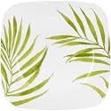Corelle Bamboo Leaf Square Round 8-3/4-Inch Luncheon Plate