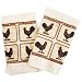 Kitchen & Housewares : Country Rooster Terry Kitchen Towel - Set of 2