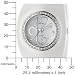 Breda Women's 6223_Wht "Hannah" Oversized Plastic Bangle Watch image 1