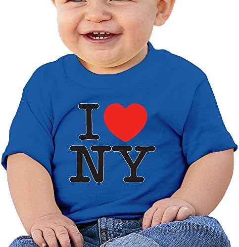 NJ Apparel I Love NY New York Toddler Funny Tee RoyalBlue 6 M