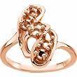 14K Rose Gold Mother's Ring - 5 Gemstone -- YOU CHOOSE THE COLORS!
