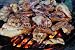 Wallmonkeys Peel and Stick Wall Decals - Chicken on Grill - Removable Graphic