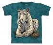 The Mountain White Tiger Gaze Short Sleeve Tee T-shirt