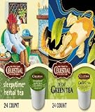 Celestial Seasonings SLEEPYTIME HERBAL TEA & DECAF GREEN Hot Tea Variety Pack 48 K-Cups for Keurig Brewers