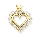14k Yellow Gold Heart Pendant Mounting
