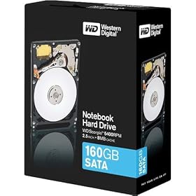 Western Digital WD1600BEVSRTL Scorpio 160 GB SATA 2.5-Inch Hard Drive