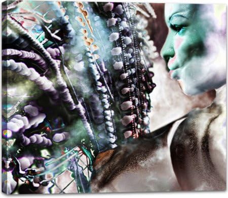 Print Canvas on Stretcher 28.17 x 24.41 in / Print "Allah2" by Heruka Hartner