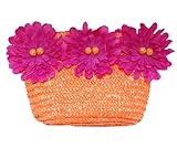 MURVAL PARI マーバル パリ お花 かごバッグ (クラッチバッグ) ピンク/オレンジ