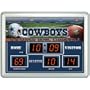 NFL Dallas Cowboys 14x19 Inch ScoreBoard-Clock-Thermometer