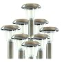 Quality Stainless steel solar powered garden lights 8 pack