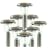 Stainless steel solar powered garden lights 8 pack