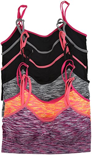 ToBeInStyle Women's Pack of 6 One Sports Bras in Multiple Prints