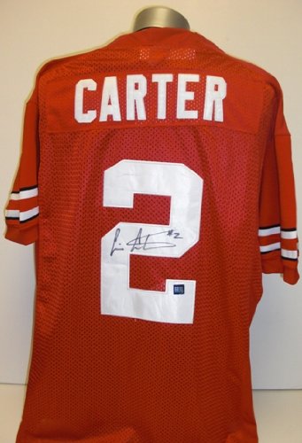 Ohio State Buckeyes - Cris Carter Autographed Red Custom Jersey