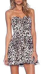Sexy A-line Strapless Leopard Print Club Dress/Party Dress/Wedding Dress 