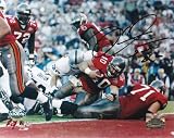Mounted Memories Tampa Bay Buccaneers Mike Alstott Autographed 8x10 SB XXXVI TD Photo