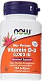 NOW Foods Vitamin D3 5000 Iu, 240 Softgels,