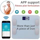 A8POWER wireless bluetooth body weight digital & electronic Scale/Fat Test/LCD Display/iPhone & Samsung/IOS & Android