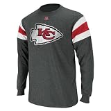 Kansas City Chiefs Charcoal End of Line III Long Sleeve Jersey Shirt
