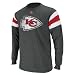 Kansas City Chiefs Charcoal End of Line III Long Sleeve Jersey Shirt