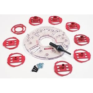 Milescraft 1201 Base Plate Bushing Set for Routers by Milescraft
