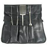 Grillbesteck Set 4tlg. Edelstahl Grillset inklusive Tasche Grillzubehör