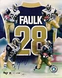 Autographed/Hand Signed Marshall Faulk 8x10 Photo St. Louis Rams